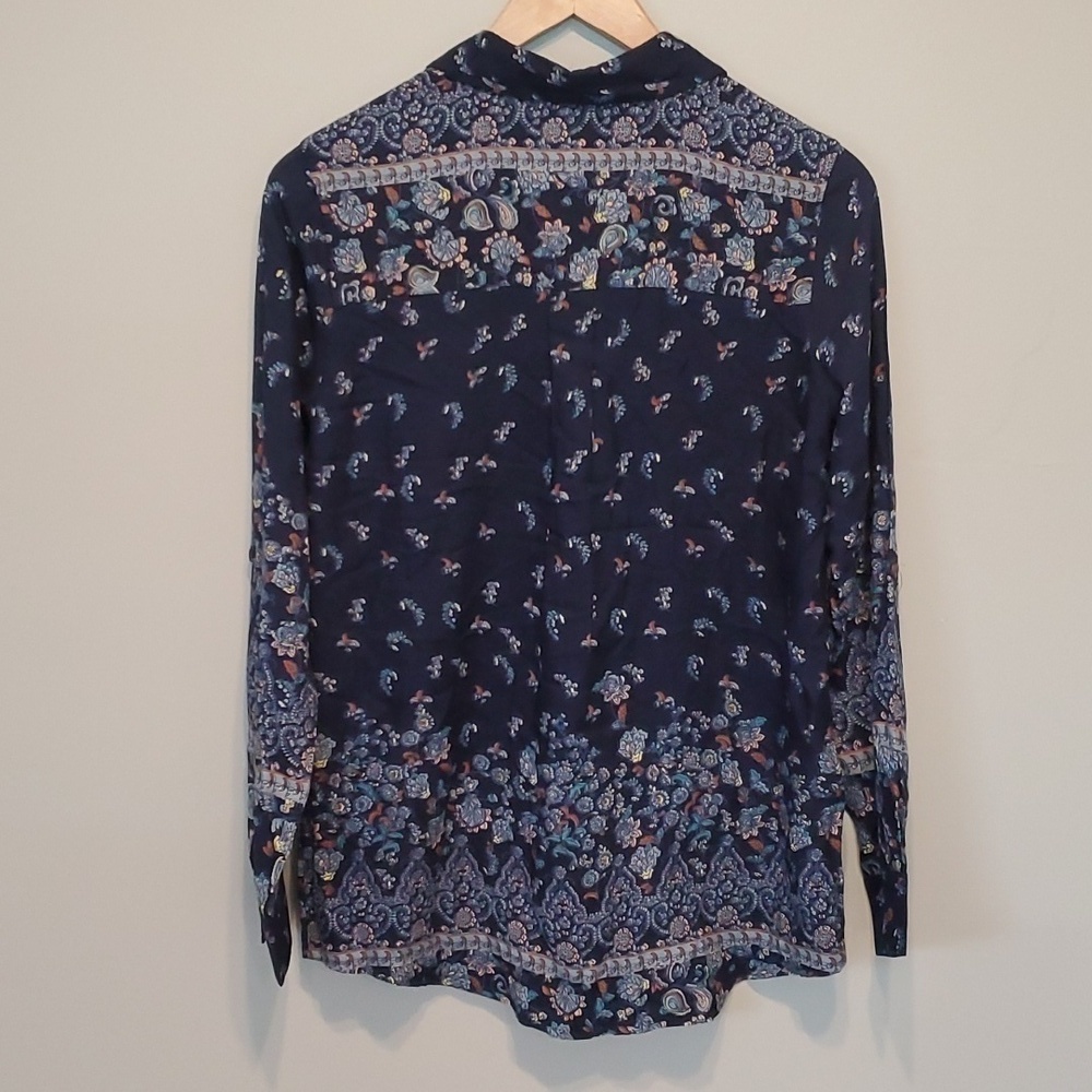 NEW Anthropologie Womens RAGA Floral Button down Shirt sz S - Picture 4 of 7